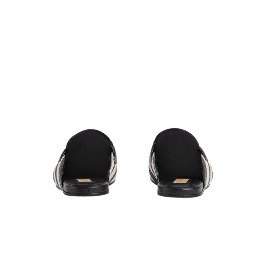 Gucci - Horsebit x Adidas Leather Slipper in Black - IT 40 - Picture 4 of 5